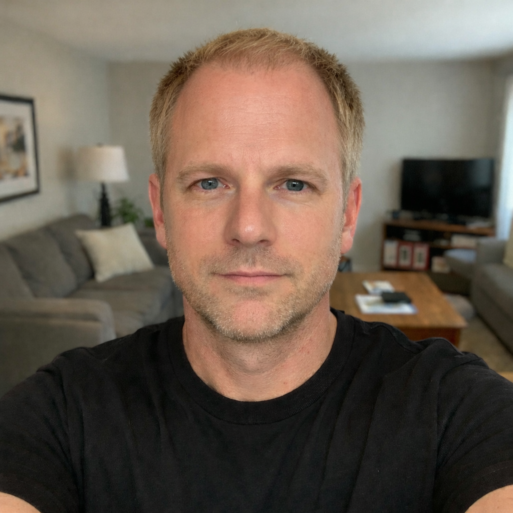 Blonde hair front view